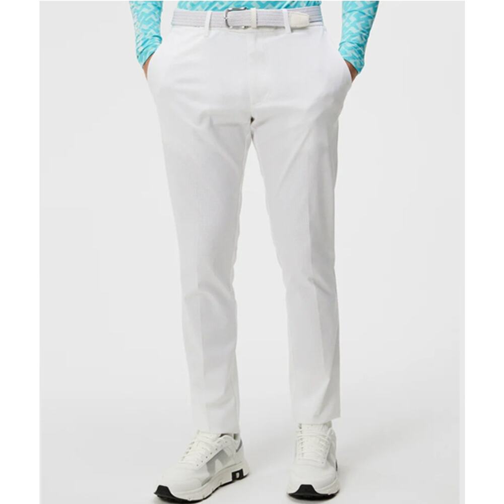 J. Lindeberg Men's Golf Vent Pants White Size 34 x 32 NWT Lightweight Comfy